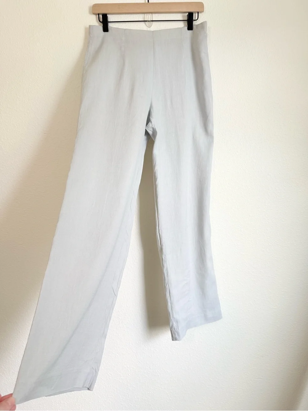 Vintage Banana Republic Linen Blend Wide Leg Pants Y2K Minimalist Chic